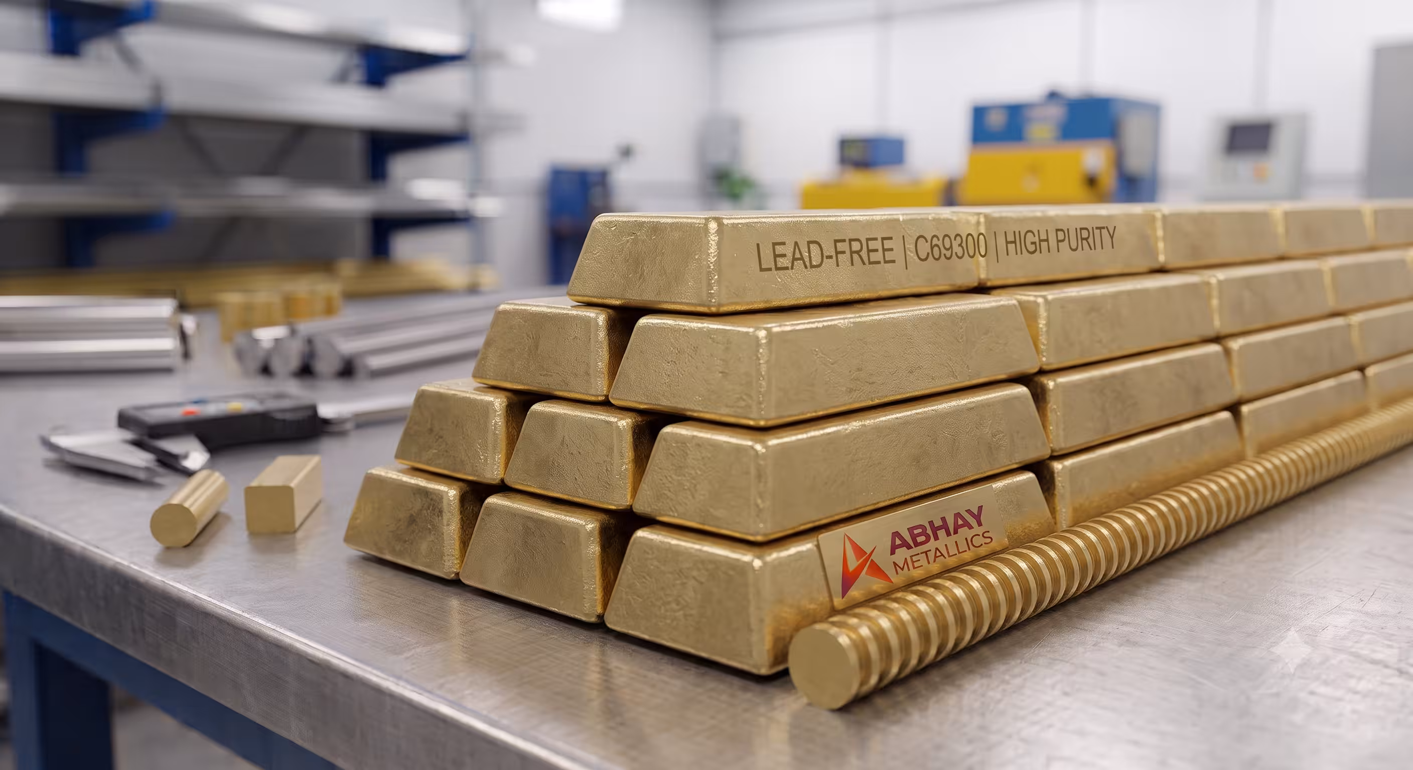 rectanguler brass rods